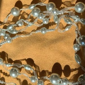 Faux Pale Gray Choker.